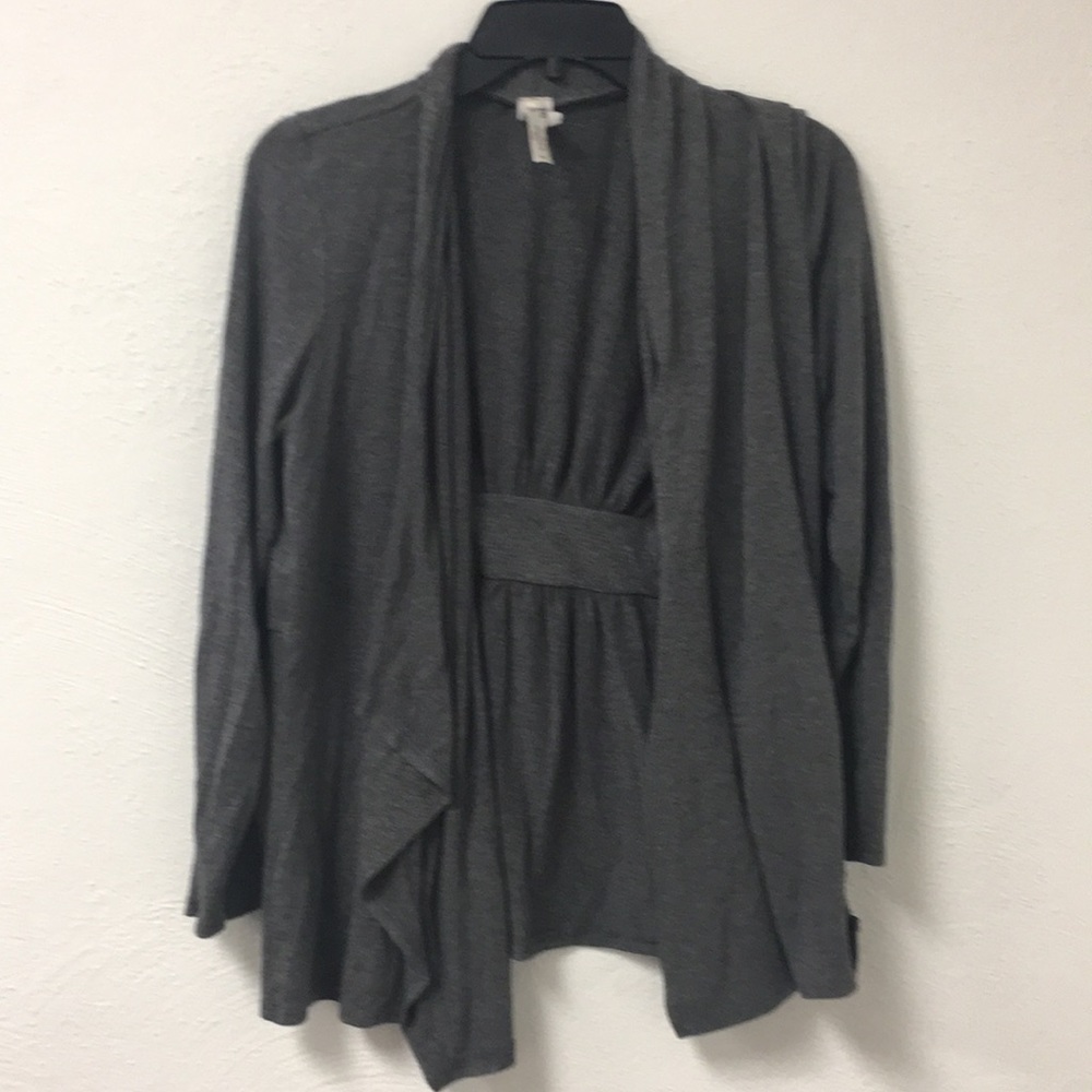 Gray cardigan